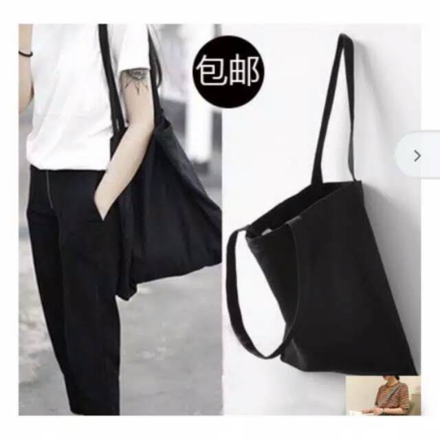 Tote Bag Hitam Polos