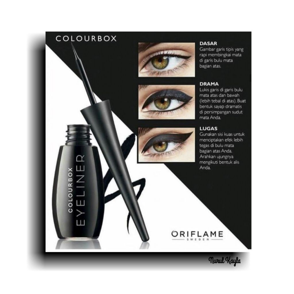 COLOURBOX Eyeliner / Eyeliner Cair / Eyeliner Waterproof / Eyeliner Oriflame
