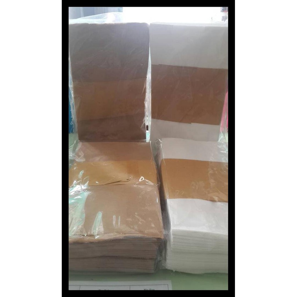 

Paper Bag/Kantong Kertas Putih Untuk Roti, Fried Chicken, Snack Terlaris