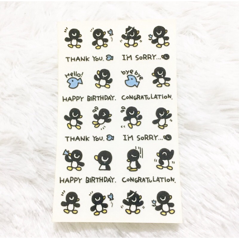 

Original Japan Sticker Cute Penguin Scrapbooks Art Pinguin Animal Stiker
