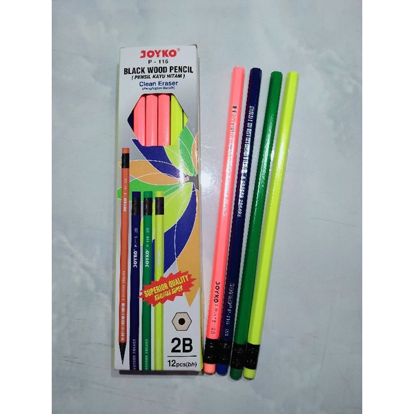 

pensil kayu hitam merk Joyko kualitas super