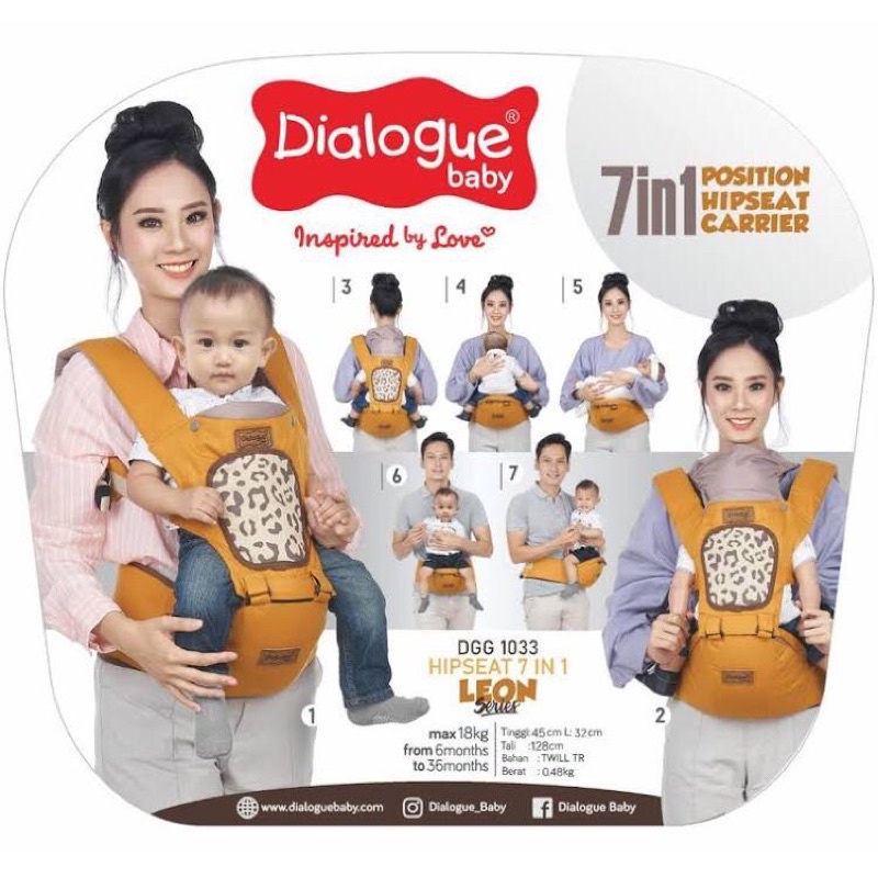 Dialogue Baby Hipseat Carrier Leon Series