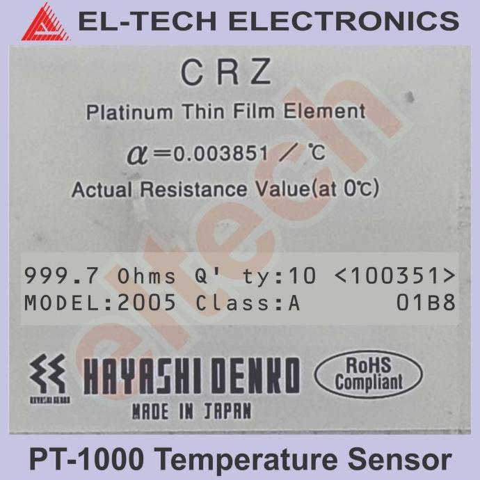 PT-1000 PT1000 PT 1000 ohm 1K Sensor Temperature Suhu elt3ch