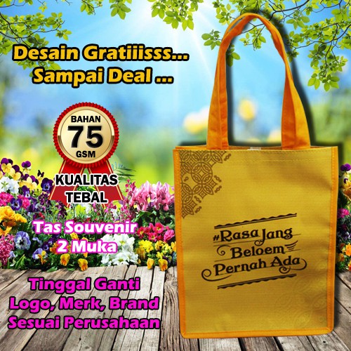

Goodie Bag Tas Souvenir Jinjing Brand Perusahaan / Usaha Anda - 2 Muka