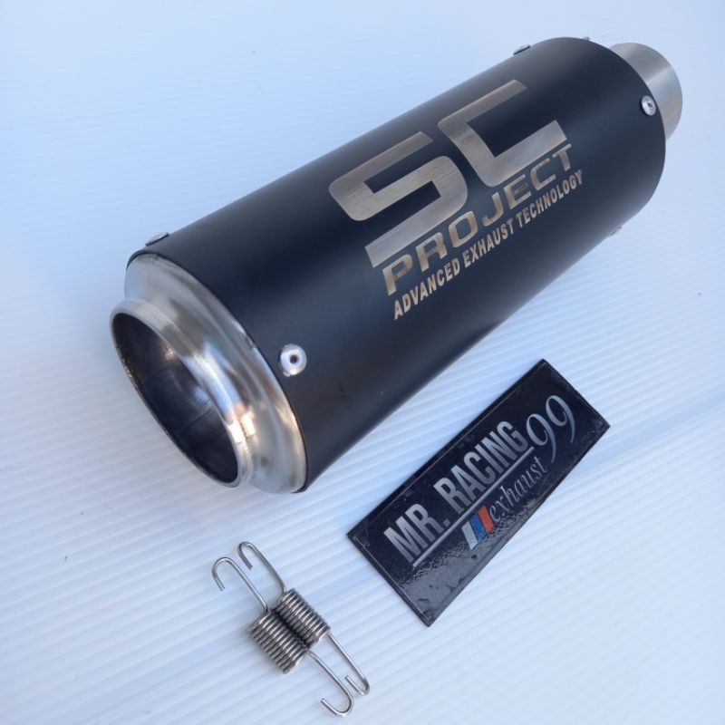 Knalpot SC PROJECT Sandblasting - SC Carbon - SC Titan  - SC Carbon Blue - SC DOFF - SC Rainbow Silincer Only Cbr150 - Ninja250 - Ninja Zx25rr - R25  - CB150 - CBR250RR - R15 - Vixion - Xabre -MX KING - Beat - Scoopy -Vario  - Nmax - Aerox -  Satria-SC Dof Couting