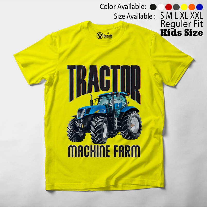 Baju Anak / Kaos Atasan Anak Laki-Laki / Kids T Shirt Tractor Machine Farm