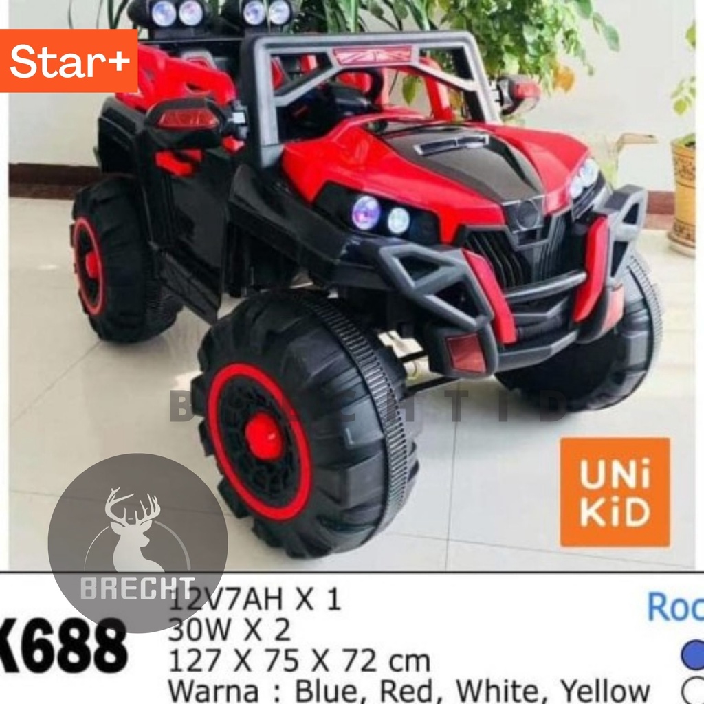 Jual (INSTANT CAR/PICK UP SENDIRI ) Mainan Mobil Aki Anak Unikid UK-688