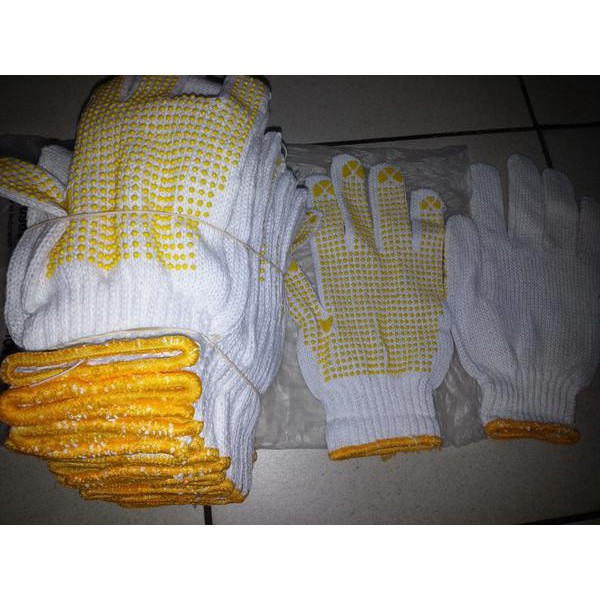 Sarung tangan Matahari bintik kuning Benang Working Gloves