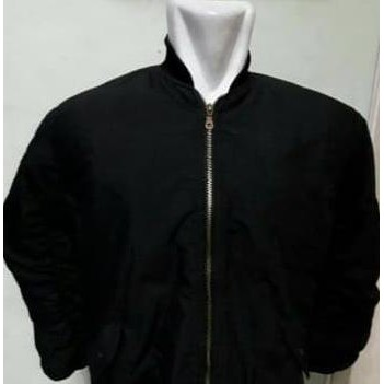 Jaket Au Polos Hitam - Jaket Bomber Polos - Jaket Tni .Deevagrosir.Olshop