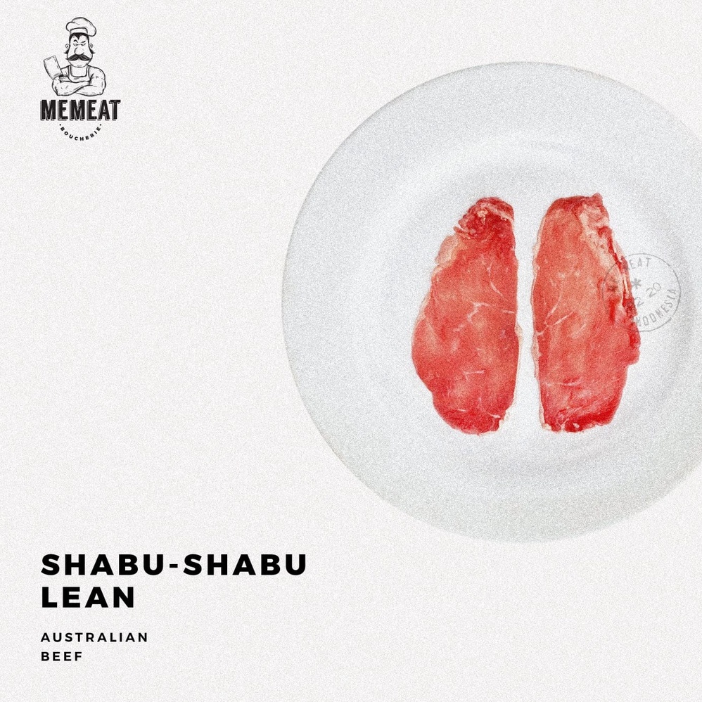 

Shabu-Shabu Lean Beef (Yoshinoya Beef) 500gr - Australian Beef - Memeat