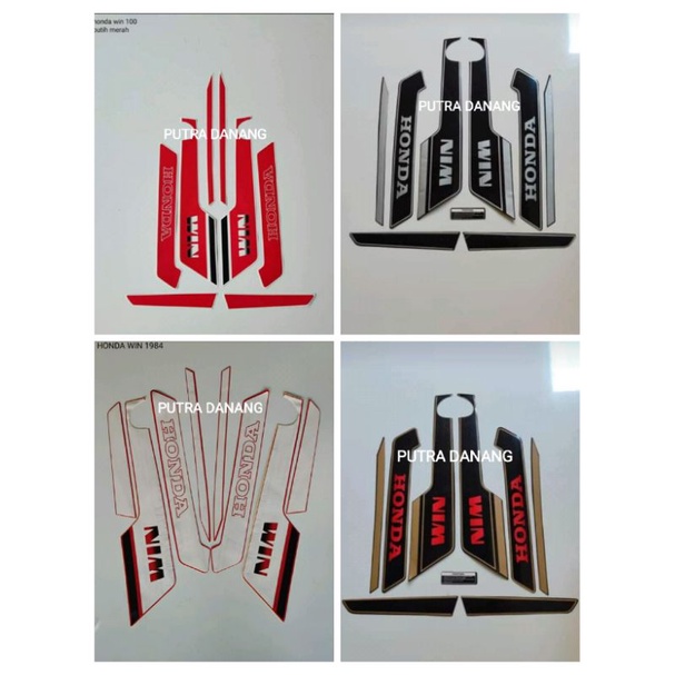 Sticker Striping Honda Win 100 Stiker List Body Motor Honda Win 100 Standar