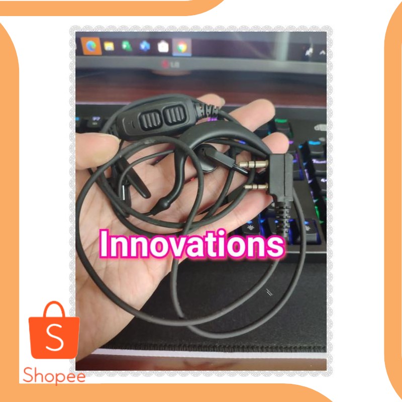 Promo accessories Headset Earphone HT Baofeng UV82 PRO SCOM UV92 PRO dual PT Diskon