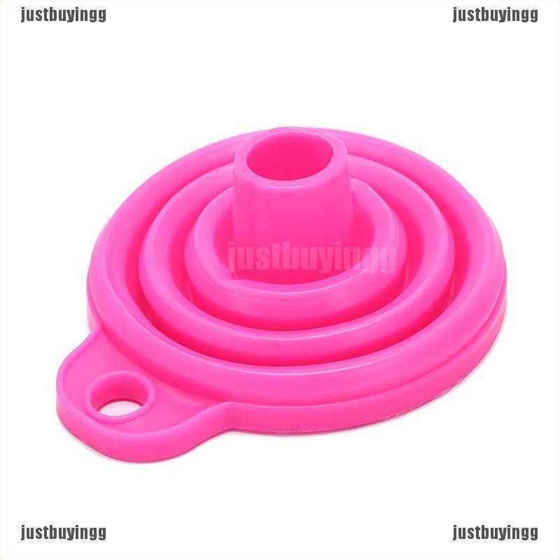 JB✪ silicone gel collapsible practical foldable funnel hopper kitchen tools