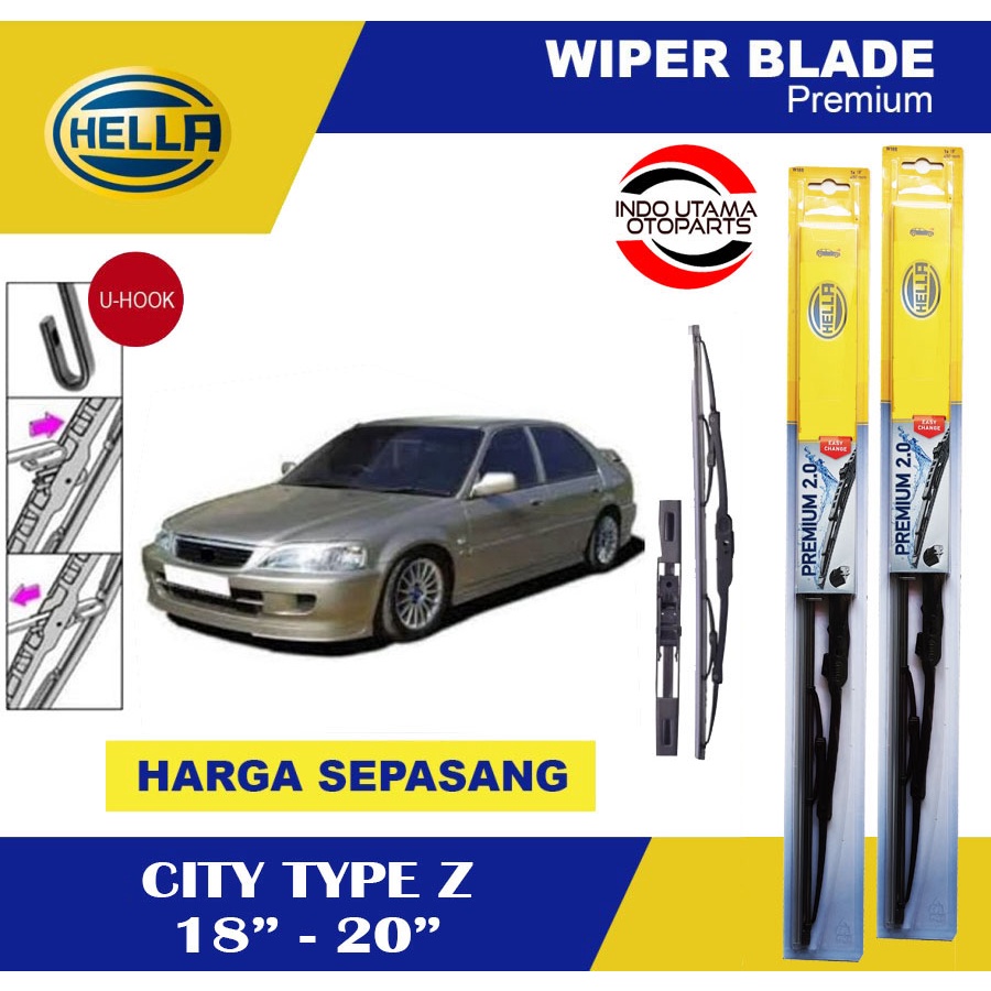 Wiper Blade Mobil City Type Z HELLA Premium 2.0 (18-20)