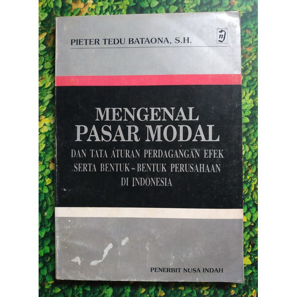 

Buku Original Mengenal Pasar modal - Pieter Tedu Bataona, S.H.