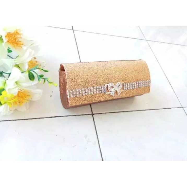 Tas pesta wanita murah Dompet wanita Pita Tengah model Clucth dan selempang