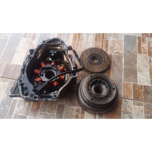 Bak magnet lengkap spul magnet shogun 125 lama old 2004 2005 2006 yg blm kopling
