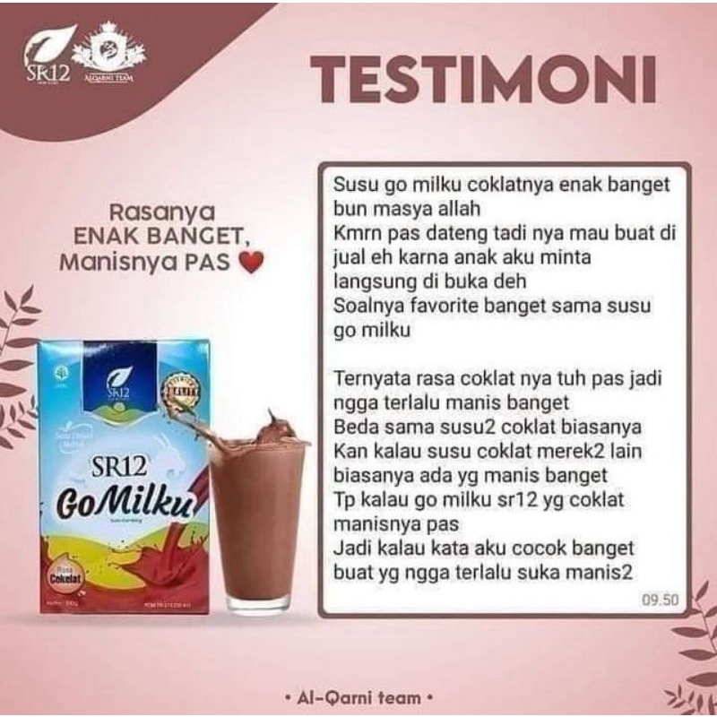 GoMilku SR12 Susu Kambing Etawa Bubuk Rasa Coklat Stroberi Original Tanpa Gula Tambahan