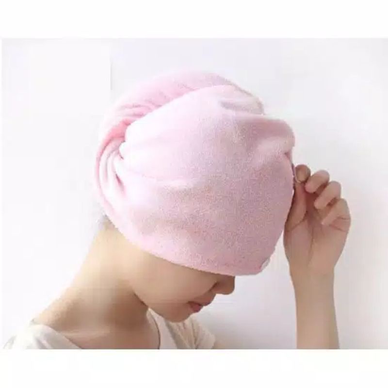 HKR044 Handuk Rambut Keramas Microfiber Mengeringkan Rambut Cepat Pengering Rambut Hair Dryer Towel