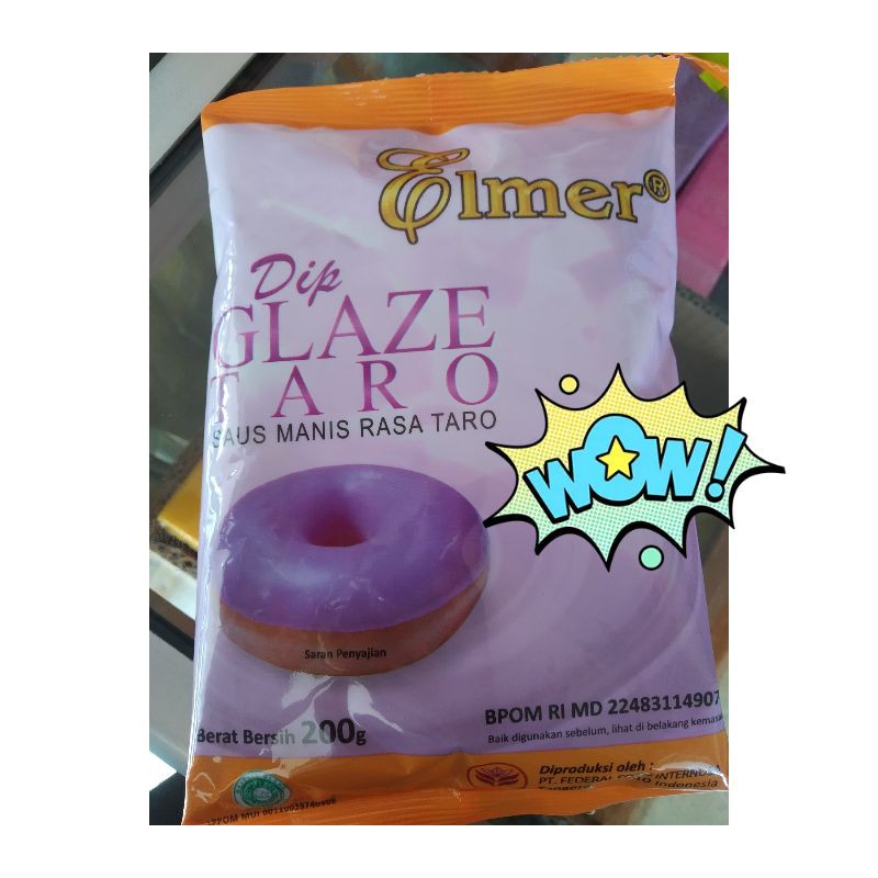 

Dip Glaze Elmer Toping Donat Taro