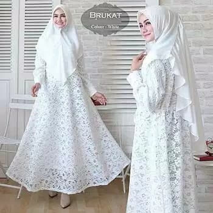 Baju Gamis Syari Dress Brukat Muslim -