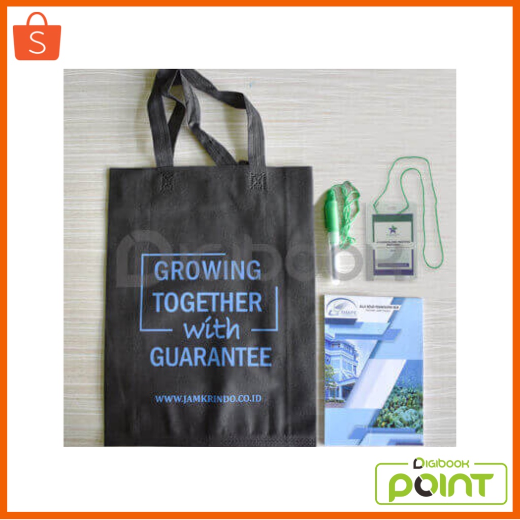

Paket Seminar Kit Bronze Isi 4 Spundbond Pulpen Notebook A5 ID Card