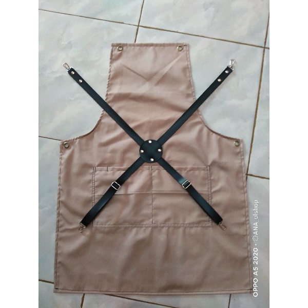 Celemek barista celemek murah apron masak apron drill apron cafe apron coffe apron cukur celemek masak