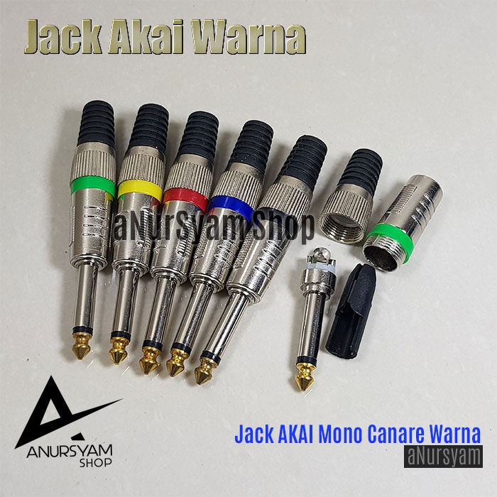 Jack AKAI Mono Canare Warna / Jack CANARE Mono