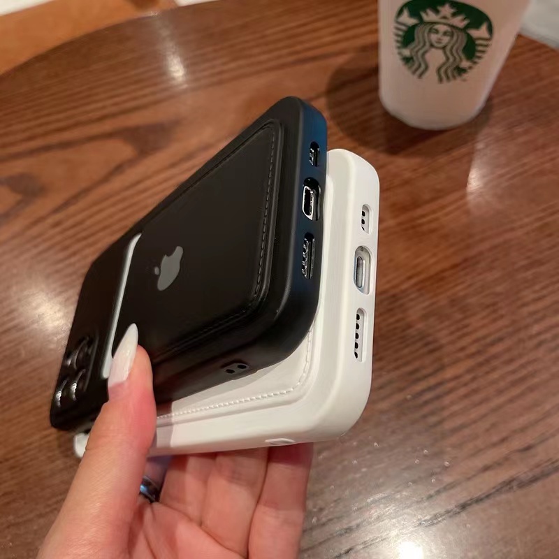 liquid velvet case iphone 11 pro max 13 12 pro max Xs max XR 7/8 plus closed all-inclusive card holder shockproof case