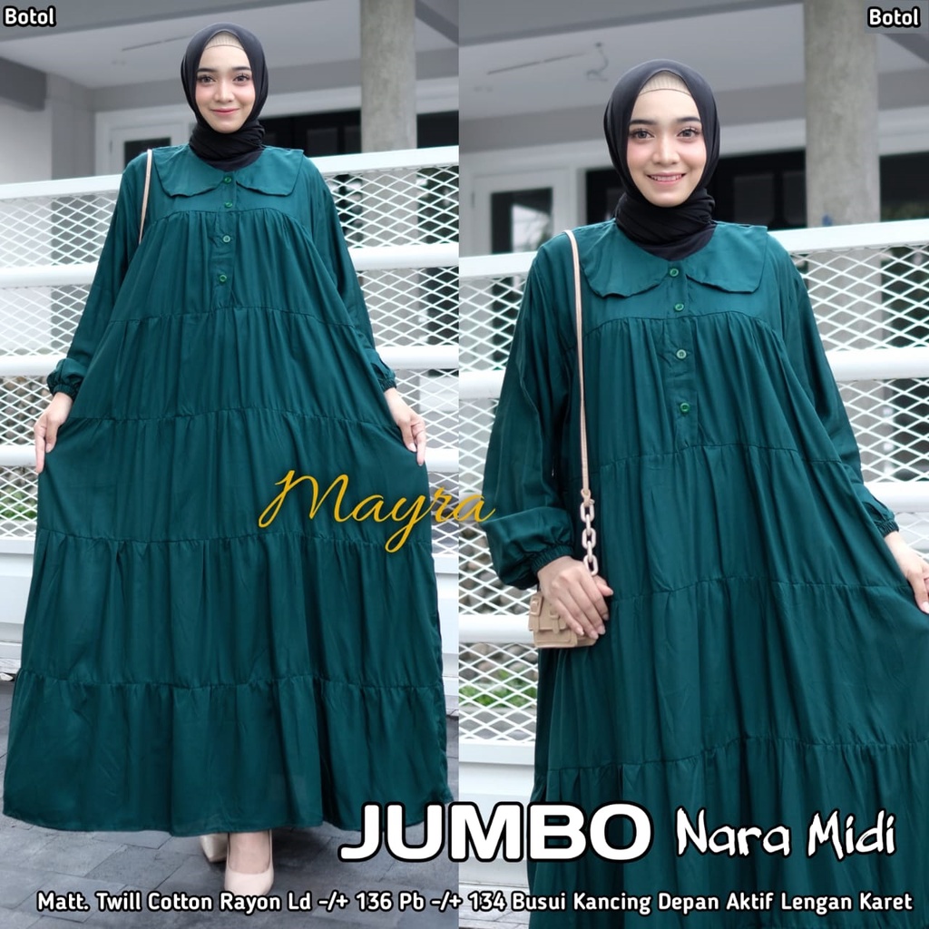 Baju GAMIS XXXXL LD 140 JUMBO Super PB 140 TOYOBO - BADAN GEMUK IBU HAMIL UKURAN BIG SIZE 298-NARA BOTOL