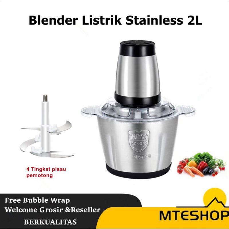 BLENDER DAGING STENLISH KAPASiTAS 2 LITER/ ALAT PENGGILING BUMBU/ BELENDER KAPSUL COPPER