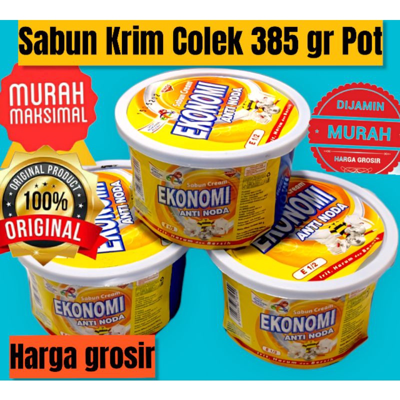 EKONOMI Sabun Krim 1/2 Sabun Colek Kemasan Cup 385 g