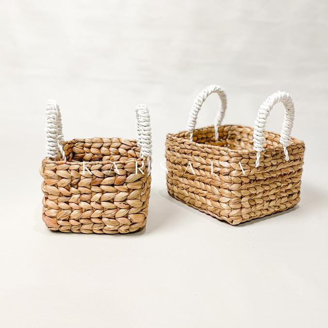 {{{{}}] Rafaya Mini Storage | Anyaman Eceng Gondok | Wadah Serbaguna