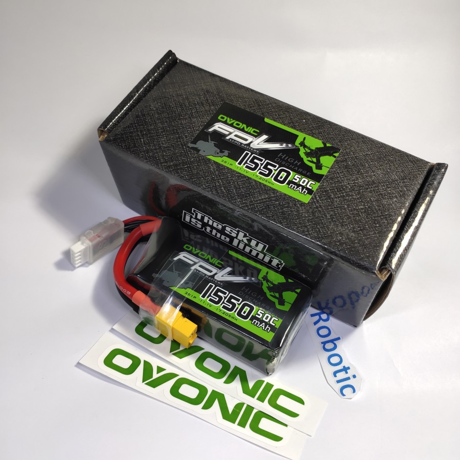 Baterai Lipo Ovonic 1550mAh 3S 50C XT60 Plug