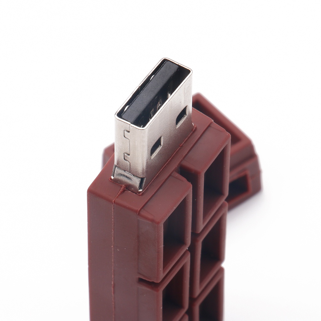 Flash Disk USB Portable High Speed Bentuk Coklat Bahan Silica gel Kapasitas 8GB / 16GB / 32GB / 64GB / 128GB