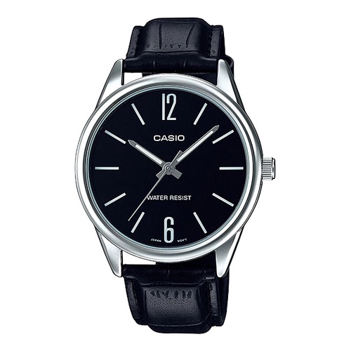 Jam Casio General MTP-V005L-1B 2B 7B / MTP V005L 7B2 7B3 Jam Tangan Pria Silver Kulit