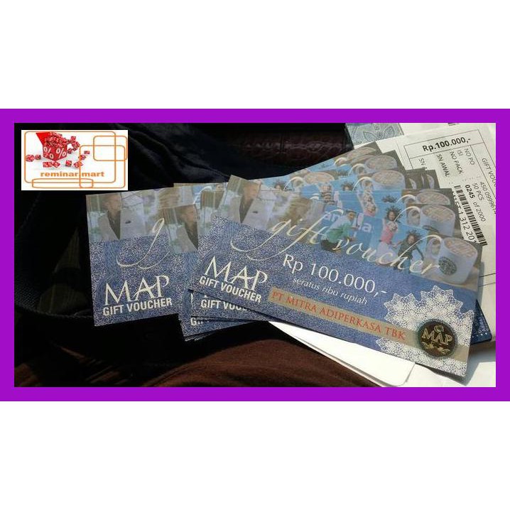 Y8T7Tty8- Voucher Map (Pt. Mitra Adi Perkasa) Pecahan 100.000 Edisi 2018 R6E7Rgt-