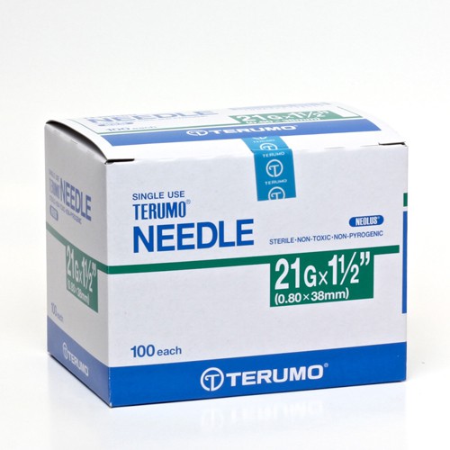 DISPOSABLE NEEDLE JARUM TERUMO 21G X 1,5 INC - ISI 100 PCS