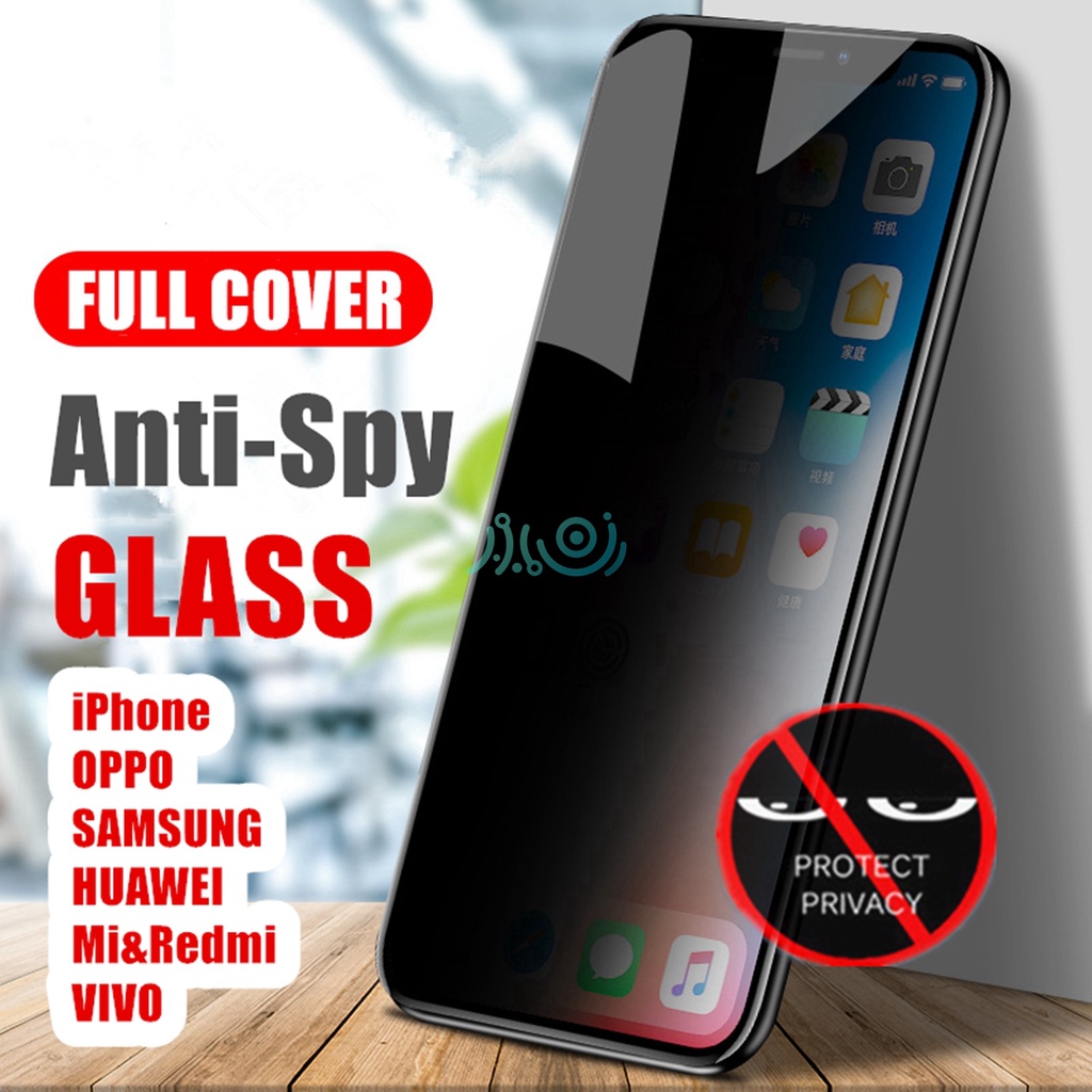 Tempered Glass Pelindung Layar Full Cover Anti Spy Untuk Samsung Galaxy S20 S20+Note 10 S10+Lite S10E S9 S8+20+10 Lite Note 81 A92