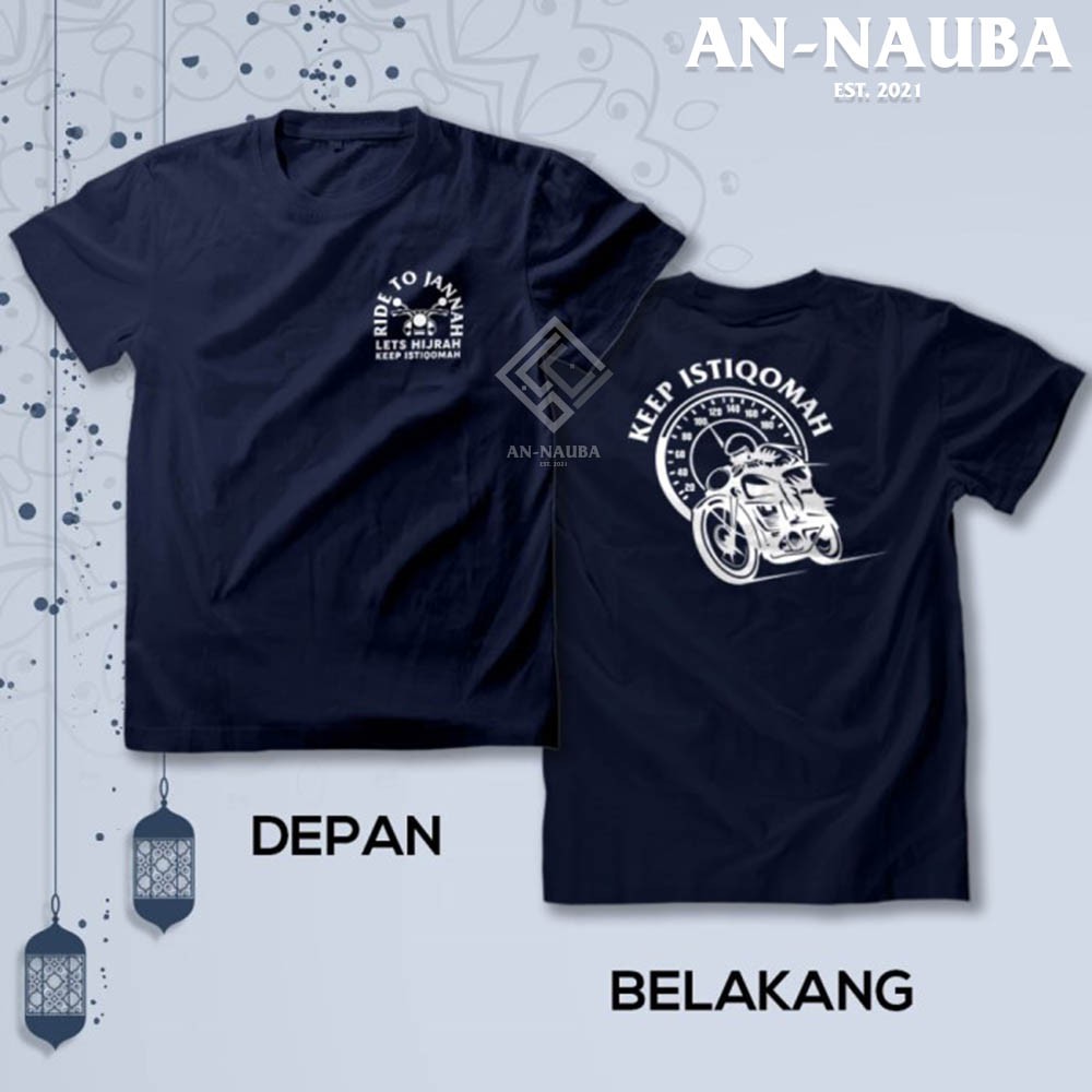 KAOS DAKWAH ISLAMI KEEP ISTIQOMAH / Baju Distro Santri Islam / Tshirt Muslim Trendy [AN-6312]-3