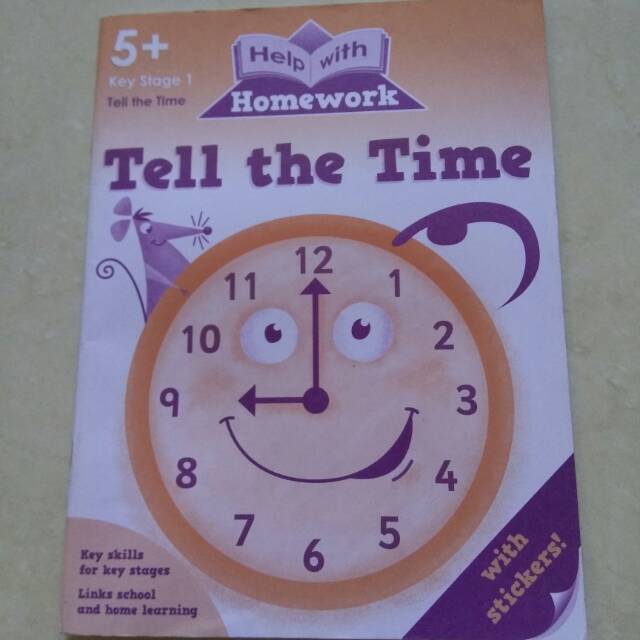 Buku anak import Tell The Time