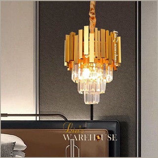 Lampu gantung kristal MODERN GOLD CRYSTAL 30 CM chandelier