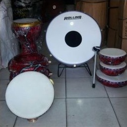 Hadroh jepara polos airbrush 1set hadroh habib syekh