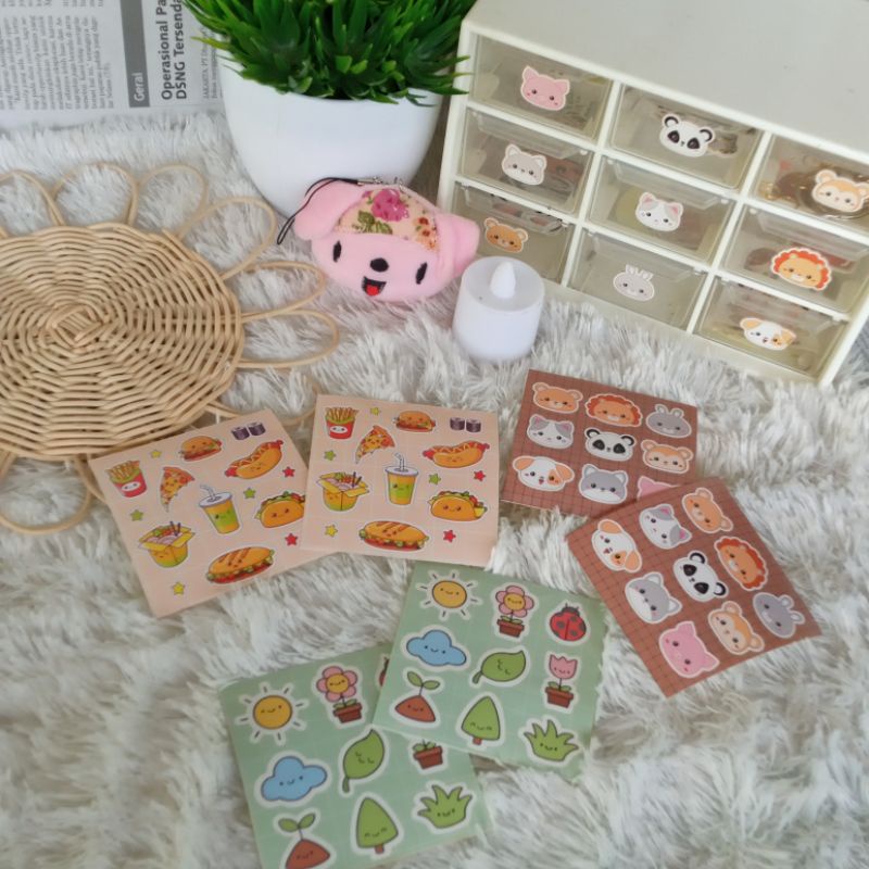 Jual Sticker Sheet Aesthetic Kisscut Sticker Kawaii | Shopee Indonesia