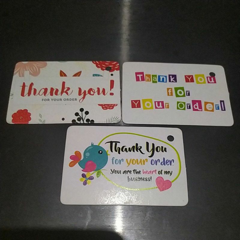 

Hangtag Thank You Dupleks 7x4.8cm isi 50