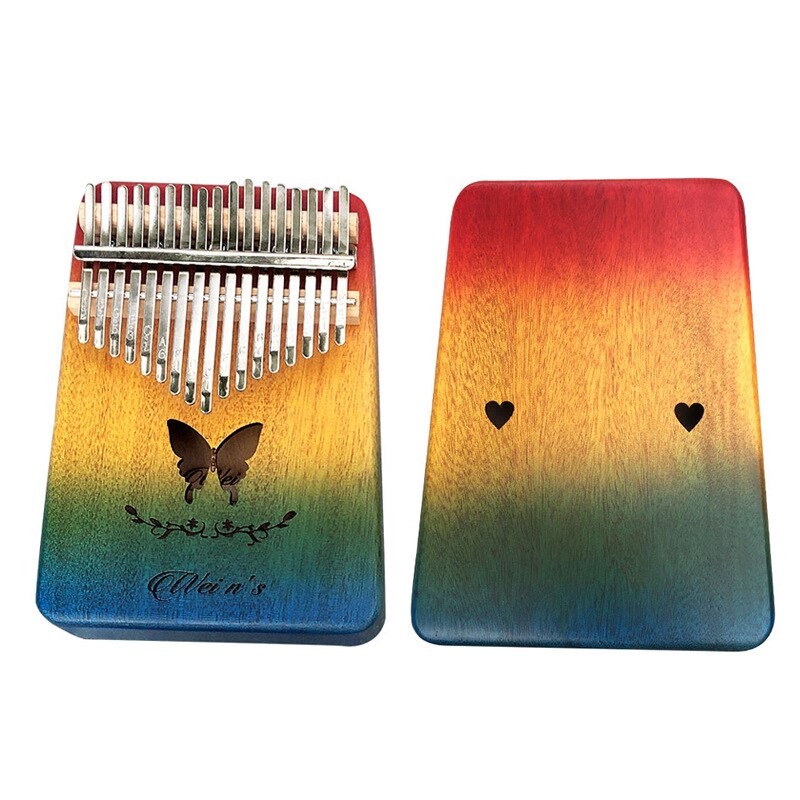 MoonLady Kalimba Thumb Piano Musical Toys 17 Note Sound Butterfly Design - CK18 - Multi-Color