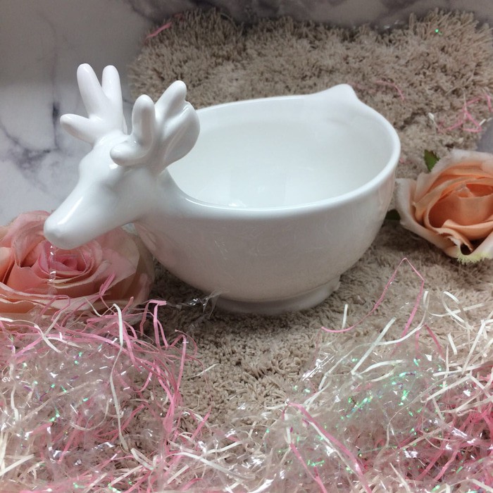 CLEARANCE SALE DEER BOWL ( mangkok rusa elegan)