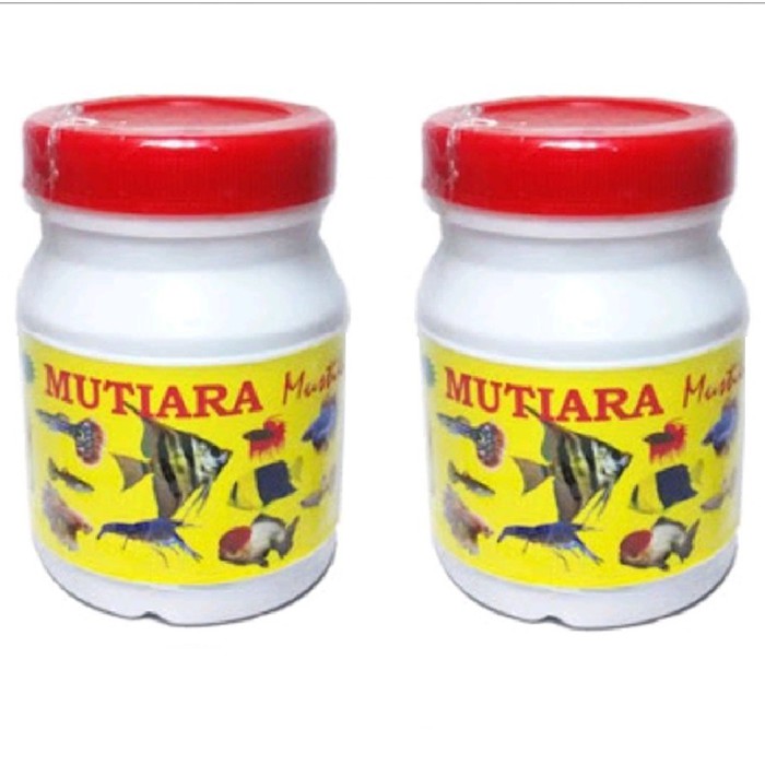 Makanan Pakan Ikan Cupang Kecil Hias Guppy MUTIARA Tropical 100gr