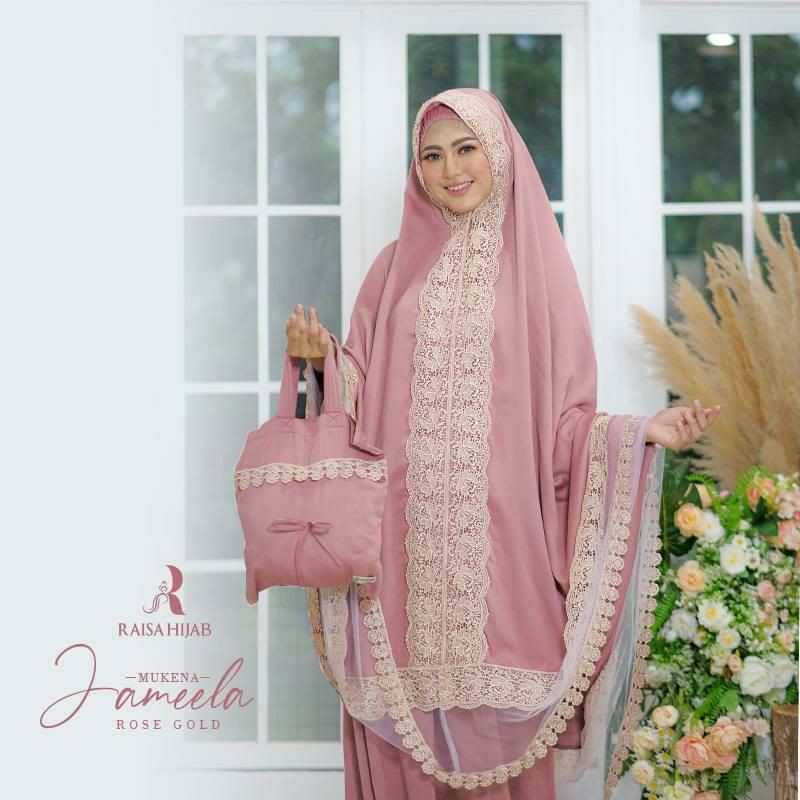 (READY)MUKENA JAMEELA BY RAISA HIJAB/MUKENA BRANDED MURAH/MUKENA MEWAH/MUKENA UNGU/FASHION MUSLIMAH
