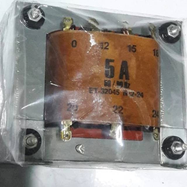 Trafo ERA 5a non ct 0-24v tembaga murni